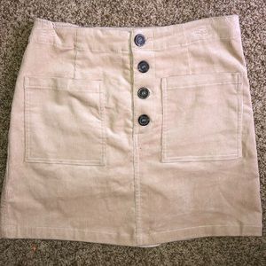 Love Tree Corduroy Tan Skirt